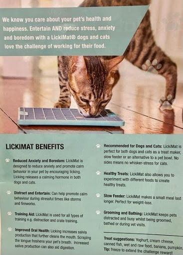 LickiMat Buddy Dog or Cat Slow Feeder Treat Maze Mat Soothing - Vet  Developed
